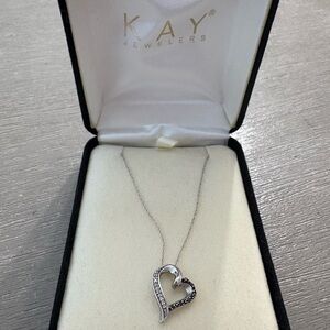 Kay Jewelers Two-Tone Heart Necklace
